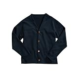 W/O CARDIGAN FLEECE NAVY M
