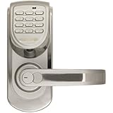 LockState LS-6600-R-S 200-Code Keyless Digital Door Lock, Right-Hand, Silver