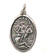 Saint Martin Oxidized Medal - MADE IN ITALY