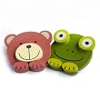 [Frog & Bear] - Brooch / Brooch Pin / Animal Pin Brooch