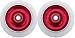 2 Metal Core Scooter Wheels 100mm RED Heavy Duty RAZOR