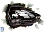 1970 Chevelle SS-396 Black "Through the Wall" Peel & Stick Wall Mural