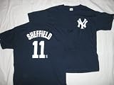 GARY SHEFFIELD New York Yankees (100% Cotton) ADULT T-SHIRT with Name & Number
