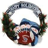 Tennessee Titans 20" Three Snowmen Football Family Wreath