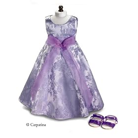 Lavender Field - Elegant Dress and Sandals ~ Made for 18 American Girl Dolls **Prom or Bridesmaid... by Doll Clothing