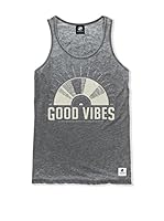 Seventy Seven Camiseta Tirantes Good Vibes (Gris Oscuro)