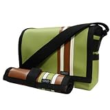 Airship Diaper Messenger Bag - Avocado/Chocolate