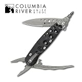 Columbia River Knife And Tool 9065 Zilla Jr. Multitool With  Black And Grey Scale and Assisted Opening Needle Nose Pliers, 2.25-inch Steel Blade, 5.25-inch Handle