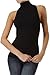 ToBeInStyle Women's Turtleneck Fullback Sleeveless Tank Top