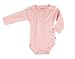 Baby Body, FIXONI, Größe 62, rosé-weiß gestreift mit Jacquard-Herzen, Öko-Tex Standard 100