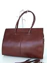 Leather Briefcase / business pocket with belt / for Folder suitable, Italy