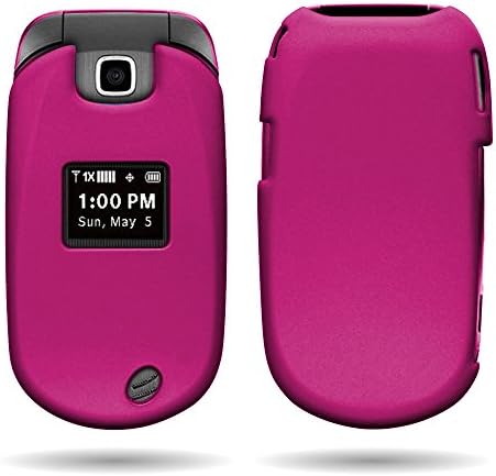 LG Revere 3 VN170 Case, Nex® Hard Snap-on Case and Rubberized Case for Lg Revere 3 Vn170 (rose red)