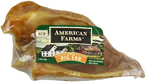 AMERICAN FARMS 481033 30 Count Bulk Pig Ear for Pets Jumbo, Small