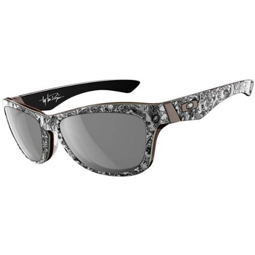 Oakley Troy Lee Jupiter LX Sunglasses - Oakley Men's Special Editions Signature Series Authentic Eyewear - Polished White/Grey / One Size Fits All On Sale