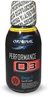 Original Nutritionals - Performance O3, Natural Red Grapefruit Flavor (1 Bottle) &amp; Coco Java Nut Butter (5 Packets) Premium Omega-3 Fish Oil Lipids, Endurance &amp; Energy Nutrition Stack