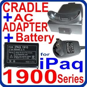 Click here to buy Eurus USB Desktop Cradle Sync and Charger + 950mAh Battery for HP iPaq 1900, 1910, 1915,... by Eurus Wings.