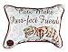 Cats Make Purr-fect Friends Decorative Tapestry Toss Pillow