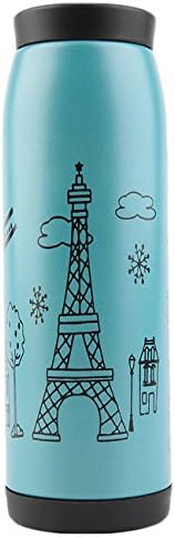 500ml Stainless Steel Tea Water Coffee Flask Vacuum Thermos Bottle Cup Mug BE #Blue