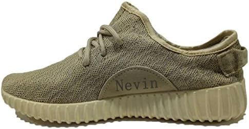Nevin Men's Autumn &amp; Spring Fashion Sneakers Casual Comfortable Breathable Running Shoes beige 41