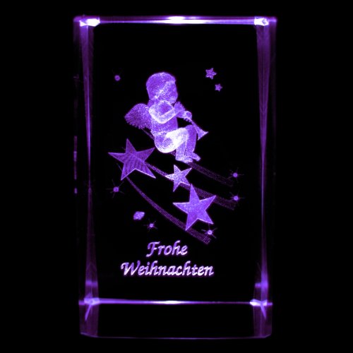 3D Laser Kristall Glasblock mit