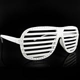 Hip Hop Wholesale - ICED OUT STRONGER SHUTTER SHADES HIP HOP SUNGLASSES WHITE