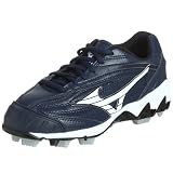 Mizuno Women's 9-Spike Finch Low G3 Cleat,Navy/White,5 M