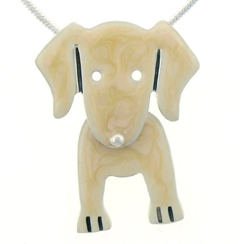 Golden Lab / Labrador Retriever Necklace w/ Swinging Legs!
