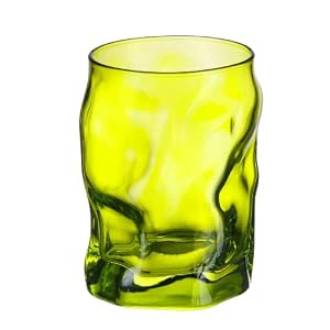 Bormioli Rocco Sorgente Water Glass, Set of 6, Lime Green