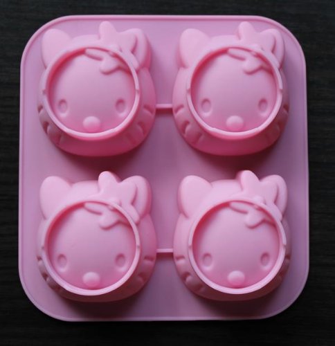 Detail image 4 Cavity Kitty Silicone Cake Mold Chocolate Craft Candy Baking mold