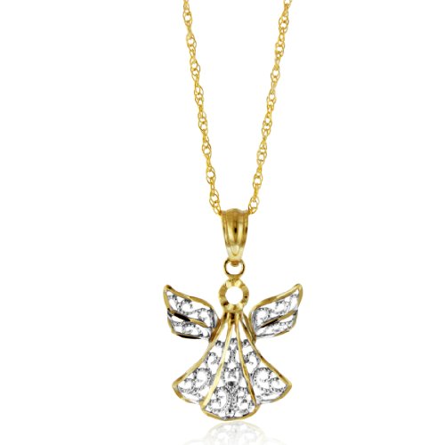 Angel White Diamond Pendant Necklace gift for Valentine Day