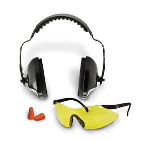 Walker's Game Ear Shooting Combo Kit with Muffs, Glasses and Plugs by 