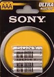 Sony Ultra Heavy Duty AAA Carbon Zinc - 4 Batteries