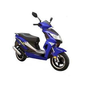 Roketa MC-15-50 BLUE 49cc 2 Stroke 45mph Max Moped Scooter 