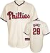 Raul Ibanez Youth Jersey: 2009 Majestic Home Pinstripe Replica #29 Philadelphia Phillies Jersey - Large (14-16)