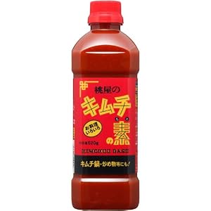 桃屋 キムチの素 620g
