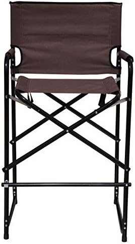 Trademark Innovations Lightweight and Durable Aluminum Folding Tall Director's Chair