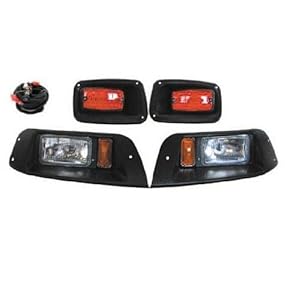 Premium EZGO TXT Golf Cart Headlight - LED Tail Light Kit