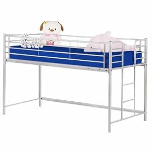 NEW Zante Mid Sleeper Silver Cabin Single Bunk Bed
