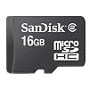 SanDisk 16 GB microSDHC Flash Memory Card SDSDQ-016G (Bulk Packaging) - Class 2