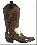 dav Women's Western Cowboy Parlor Rubber Cowboy Boot
