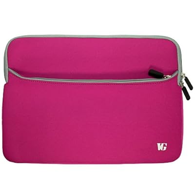 Laptop Notebook Sleeve for Sony Vaio 10" 12" 13" 14" 15" 17" Laptop Sleeves, 14", Magenta+ SumacLife TM Wisdom Courage Wristband