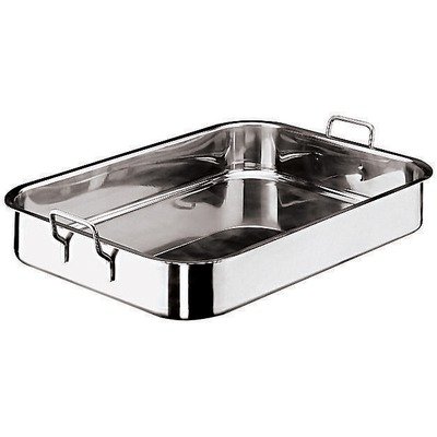 41q1DlK%2BaAL Stainless Steel Roasting Pan Width: 11.88