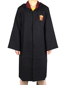 E-Mell Unisex Harry Potter Cosplay Gryffindor School Uniforms Cloak (XXXL, Black)