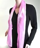 Solid Polyester Satin Scarf, PINK