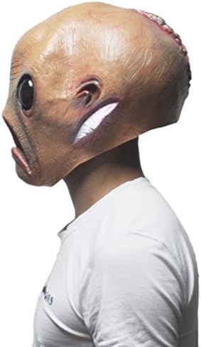 KingMas Halloween Alien Mask The Extra Terrestrial ET Latex Mask