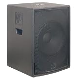 NJD Black Painted Birch Ply NI15400B 380mm 400W Professional Bass Speaker Cabinet. Boxed