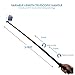 Selfie Stick, Premium Quality Bluetooth version by Zivachi. All-in-one Aluminium Monopod for all iPhones, Android phones, and GoPro(mount only). Lightweight and Portable. Foldable Secure Mount