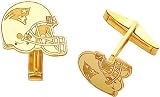 14K Gold NFL New England Patriots Football Helmet Cuff Links