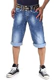 BRIGHT JEANS Denim Shorts 3/4 (blau)