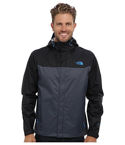 The North Face Mens Venture Rain Jacket (X-Large, Vandis Grey/TNF Black)